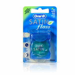 Зубная нить Satin Floss мятная 25м (Oral-B)